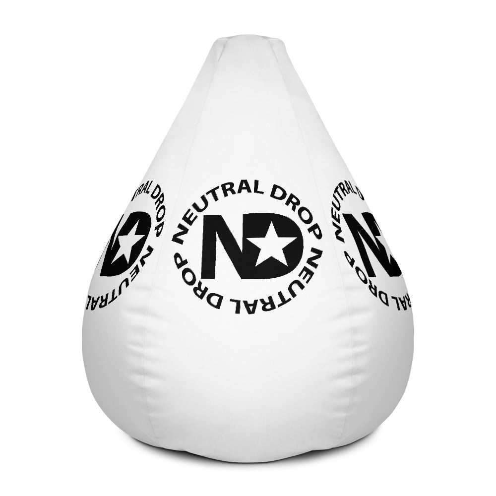 Neutral Drop Logo Bean Bag Chair Cover