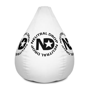 Neutral Drop Logo Bean Bag Chair Cover