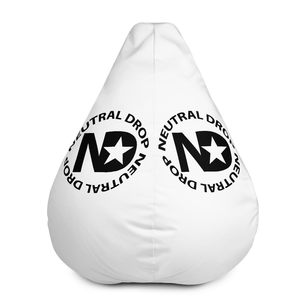 Neutral Drop Logo Bean Bag Chair Cover