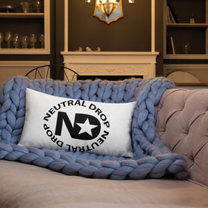 Neutral Drop Logo Premium Pillow