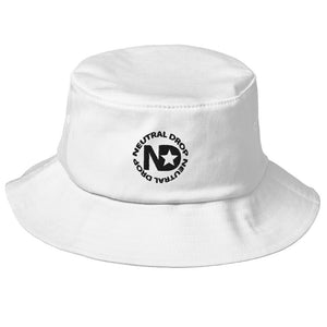 Neutral Drop Logo Old School Bucket Hat