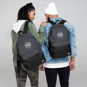 Neutral Drop Logo Embroidered Champion Backpack