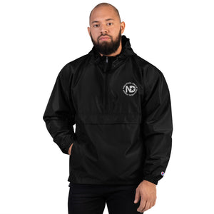 Neutral Drop Embroidered Champion Packable Jacket
