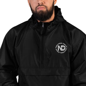 Neutral Drop Embroidered Champion Packable Jacket