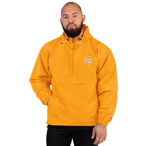 Neutral Drop Embroidered Champion Packable Jacket