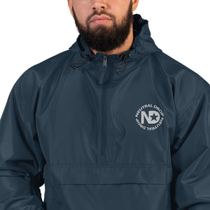 Neutral Drop Embroidered Champion Packable Jacket