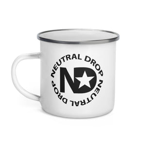 Neutral Drop TV Logo Enamel Mug