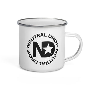 Neutral Drop TV Logo Enamel Mug