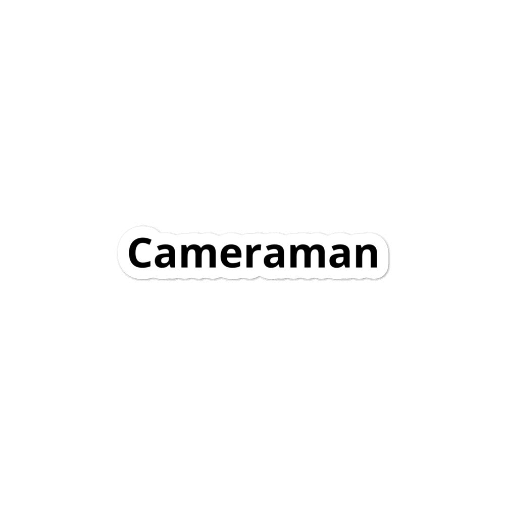 Cameraman Bubble-free stickers