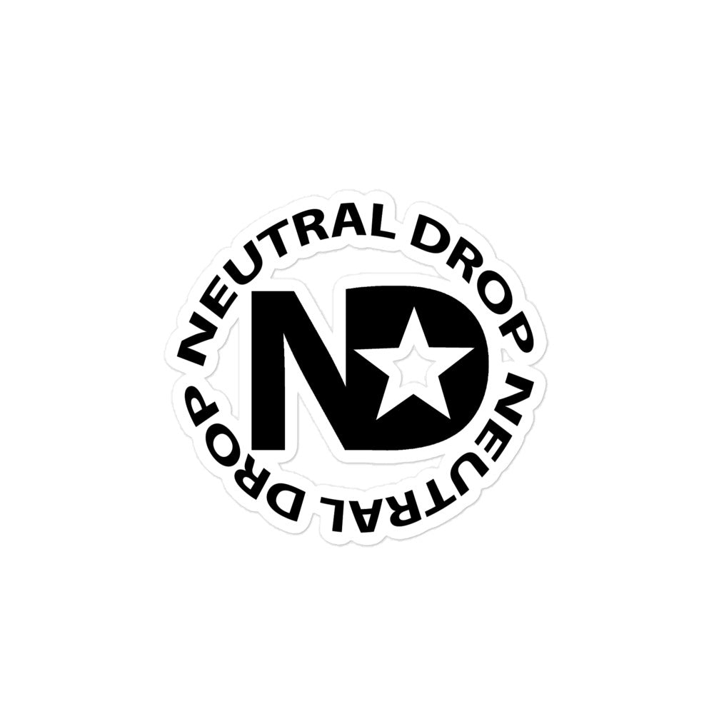Neutral Drop Logo Bubble-free stickers