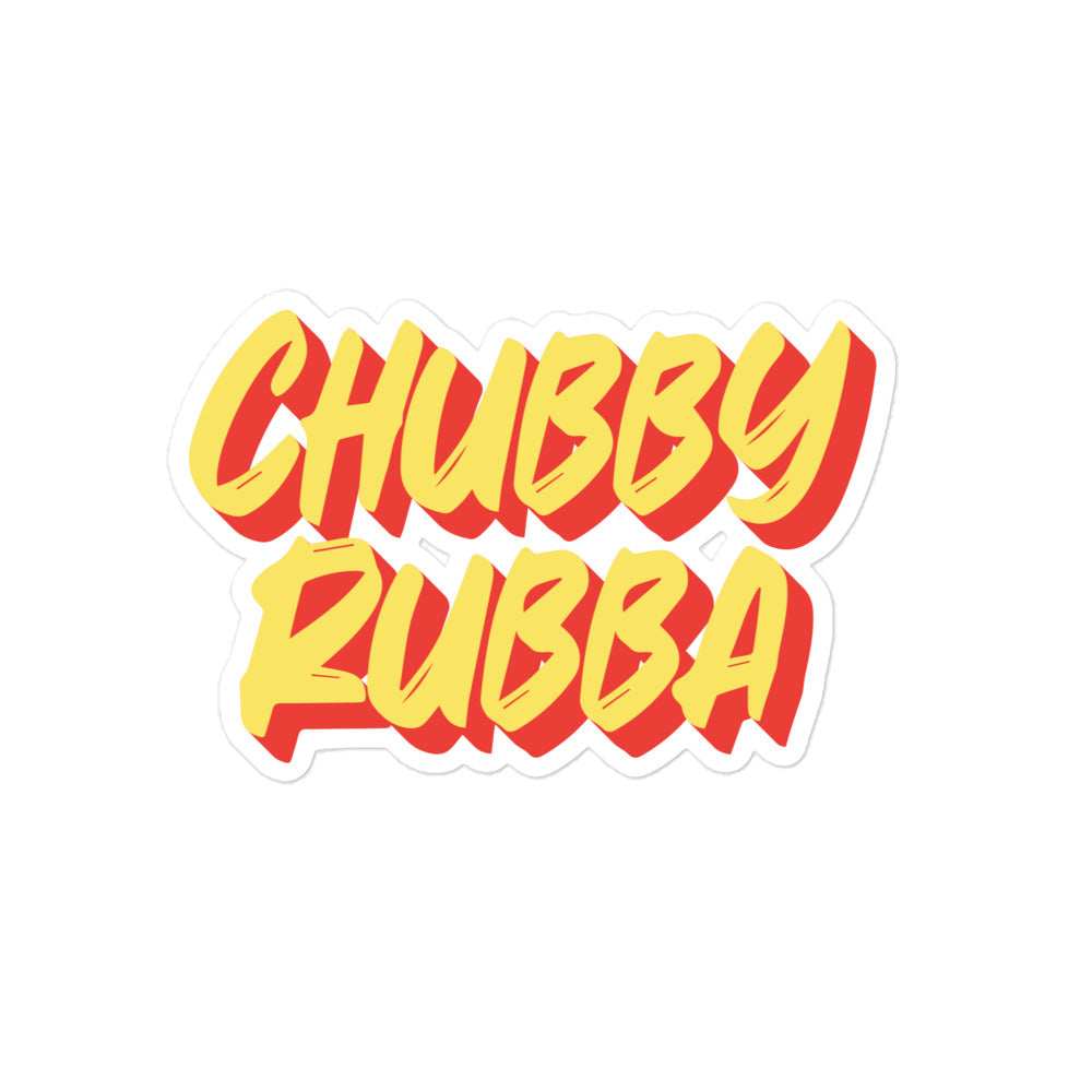 Chubby Rubba Bubble-free sticker