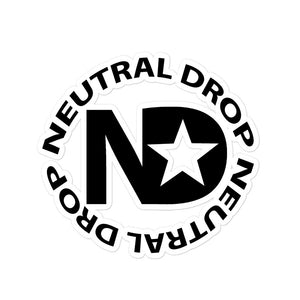 Neutral Drop Logo Bubble-free stickers