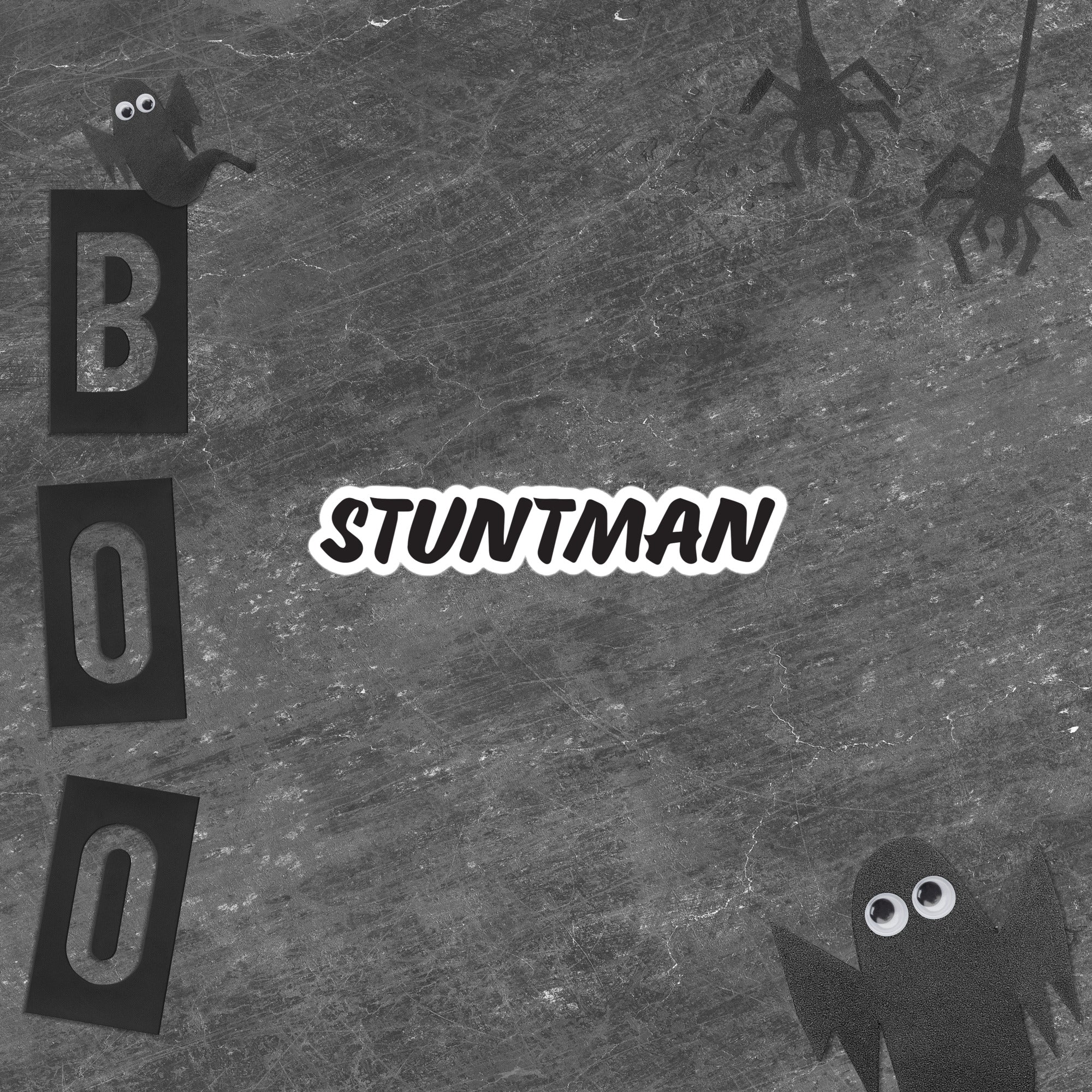 Stuntman Bubble-free sticker