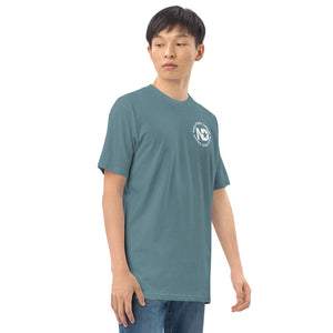 Men’s premium heavyweight tee with Neutral Drop logo on front and back