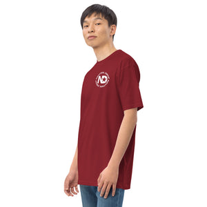 Men’s premium heavyweight tee with Neutral Drop logo on front and back