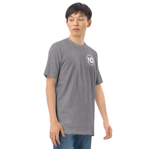 Men’s premium heavyweight tee with Neutral Drop logo on front and back