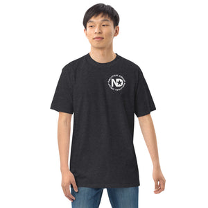 Men’s premium heavyweight tee with Neutral Drop logo on front and back