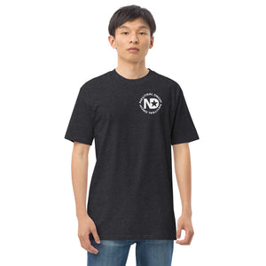 Men’s premium heavyweight tee with Neutral Drop logo on front and back