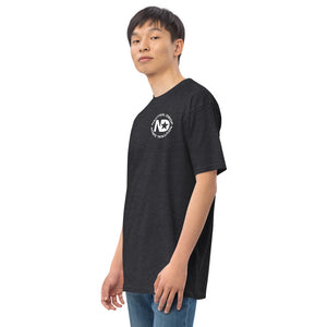 Men’s premium heavyweight tee with Neutral Drop logo on front and back