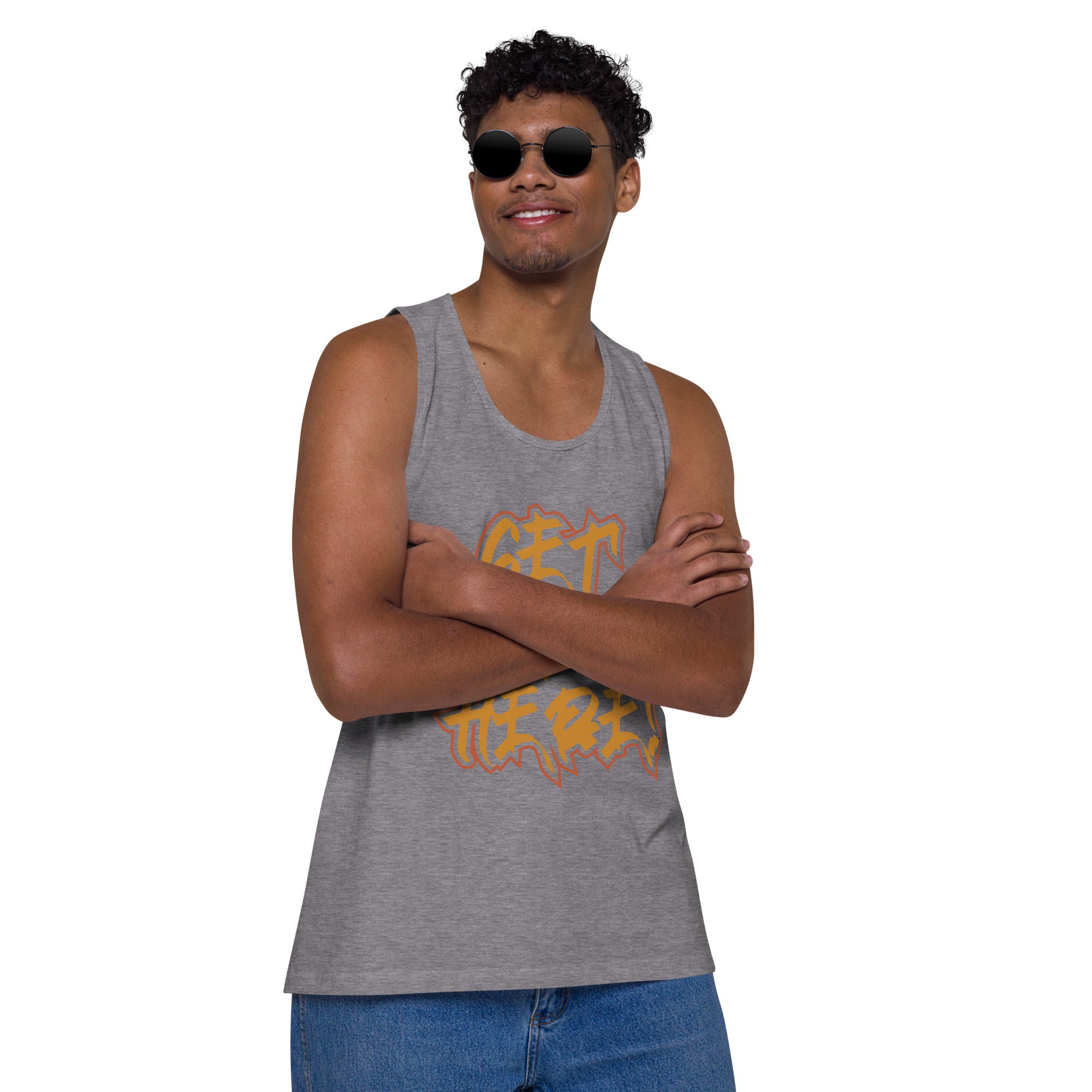 Get Ova Here! Men’s premium tank top