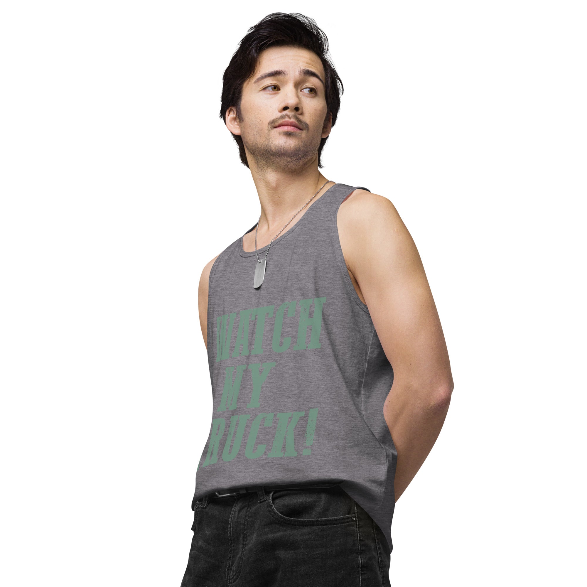 Watch My Truck! Men’s premium tank top
