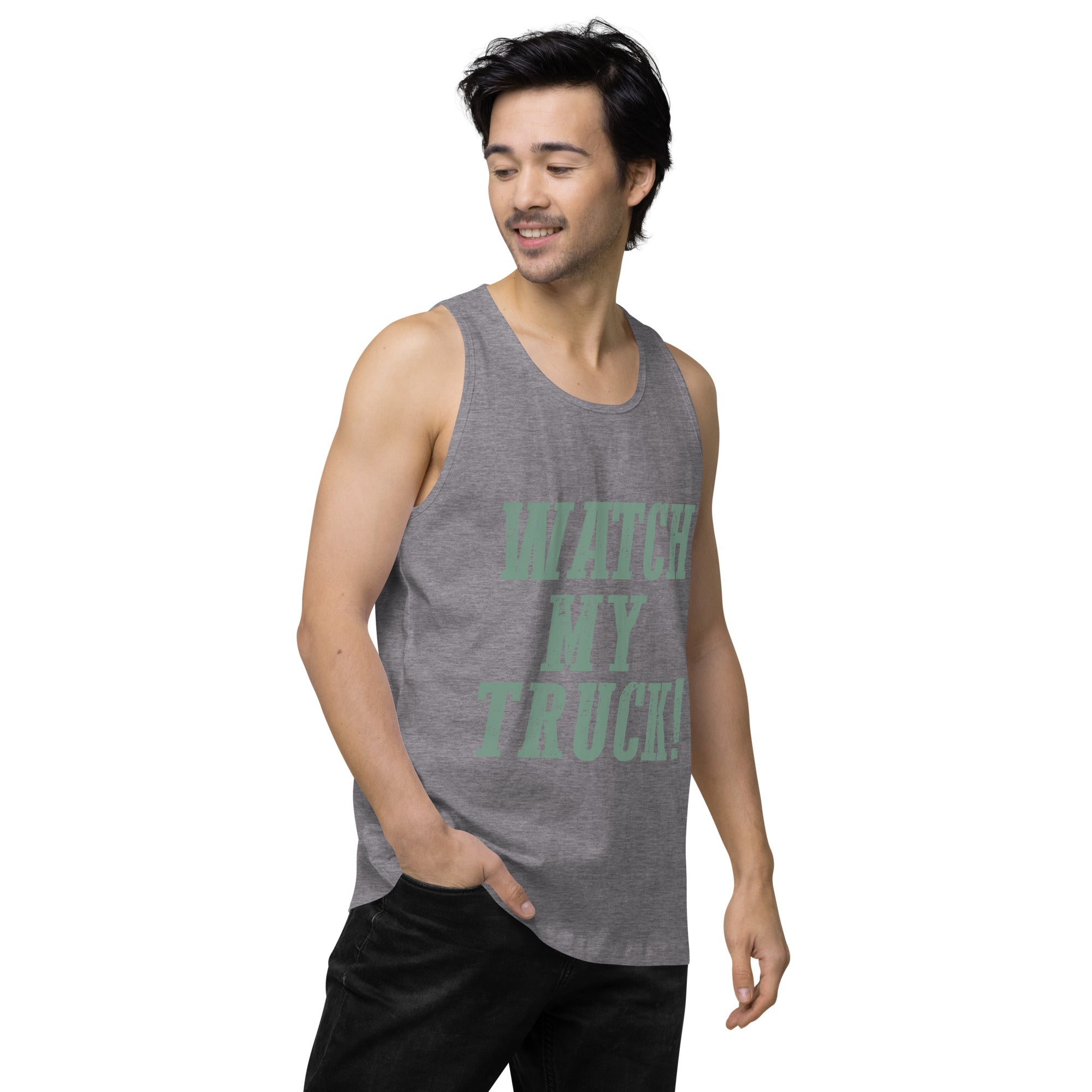 Watch My Truck! Men’s premium tank top