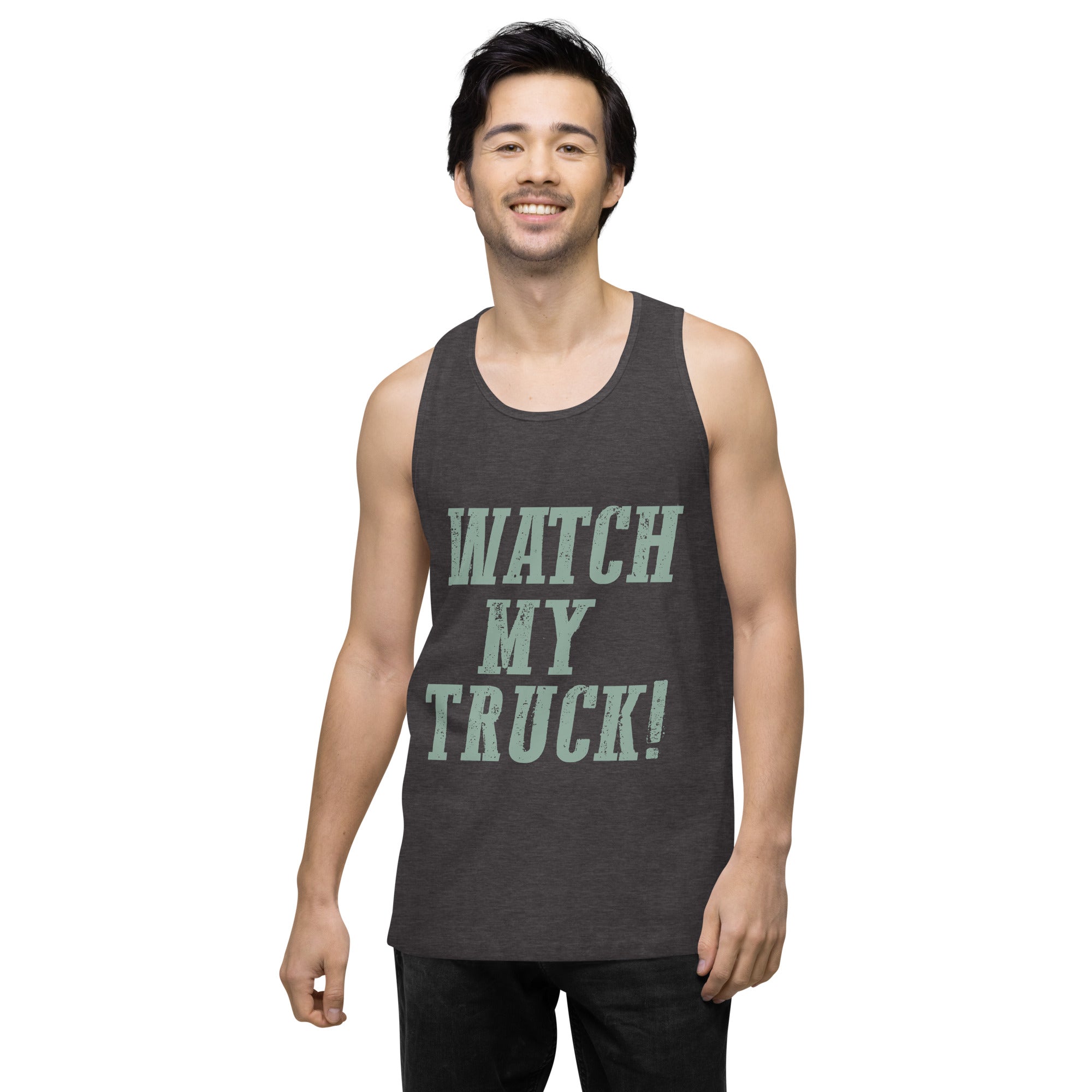Watch My Truck! Men’s premium tank top