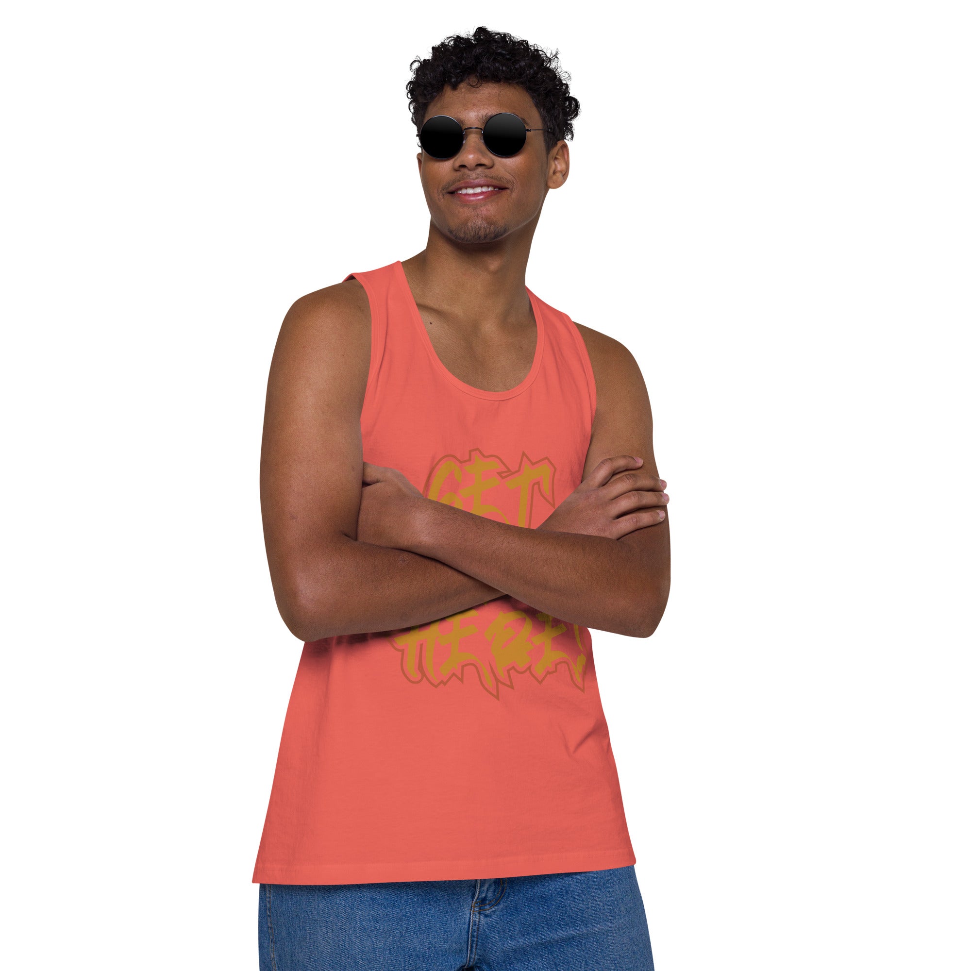 Get Ova Here! Men’s premium tank top