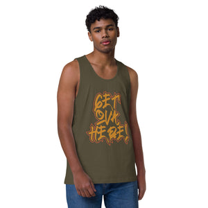 Get Ova Here! Men’s premium tank top