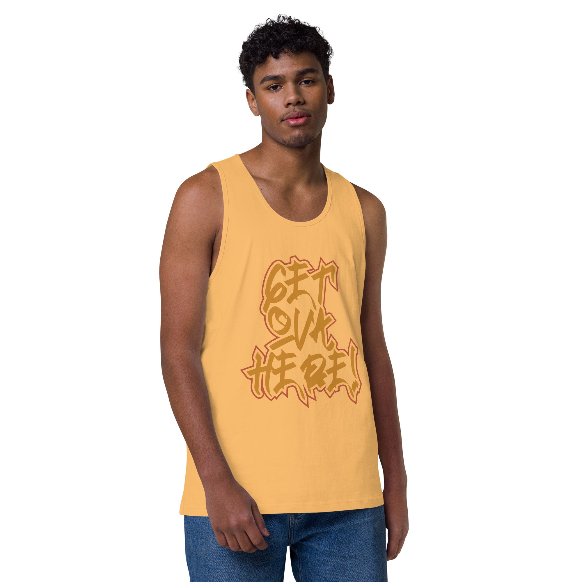 Get Ova Here! Men’s premium tank top