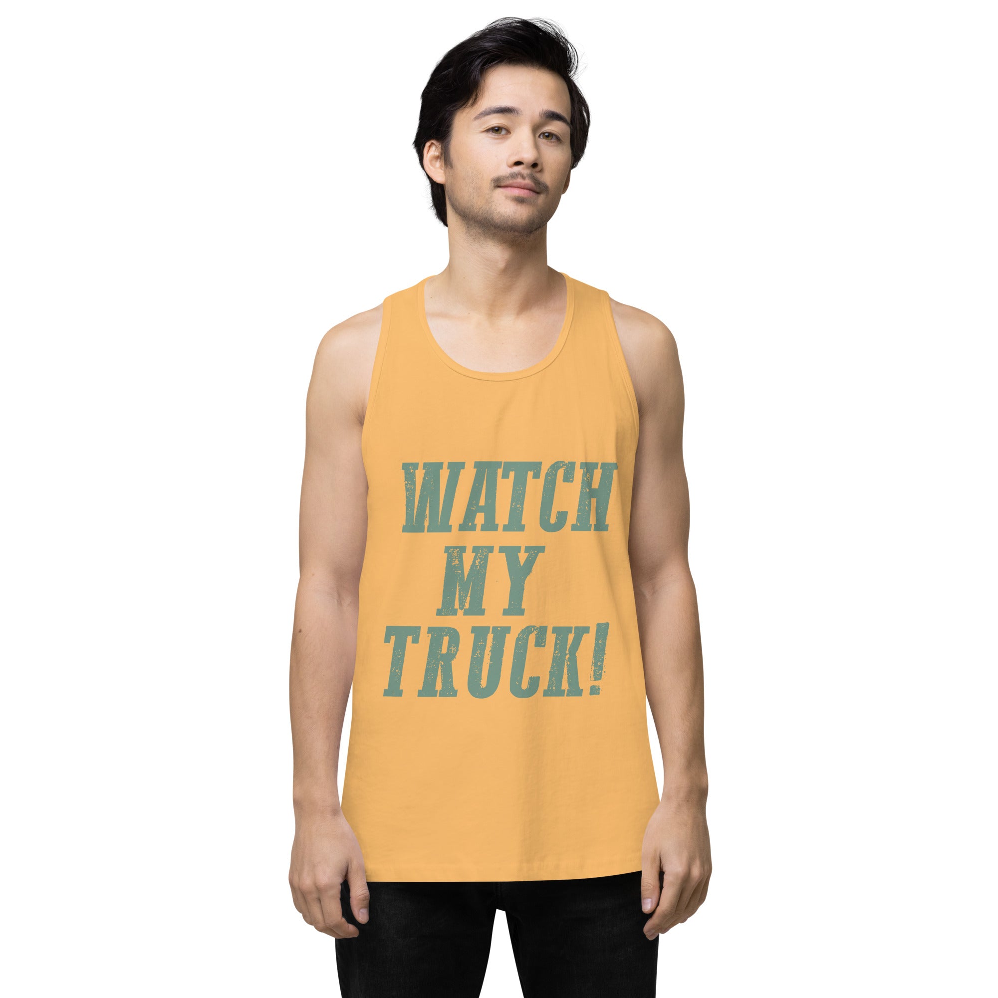 Watch My Truck! Men’s premium tank top