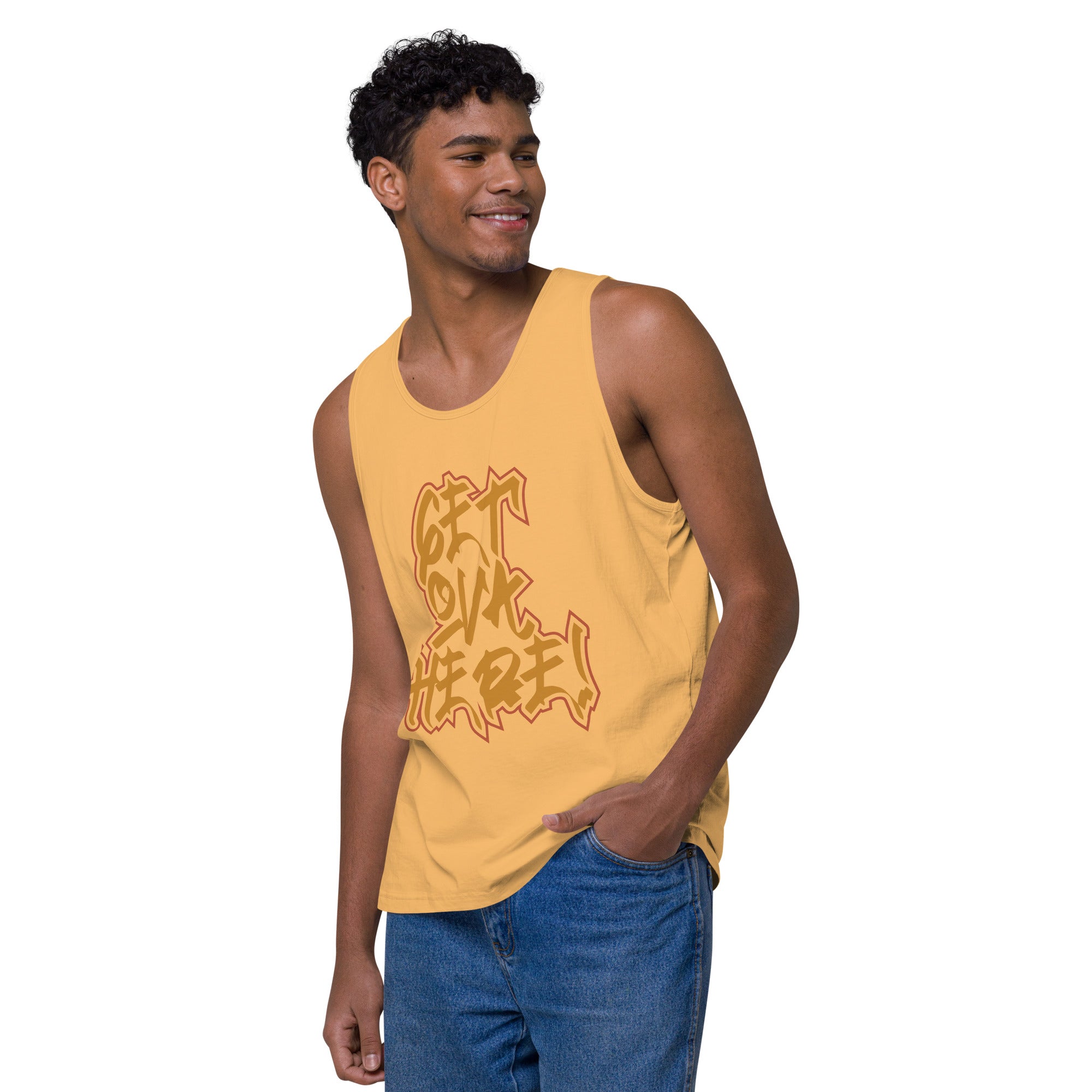 Get Ova Here! Men’s premium tank top