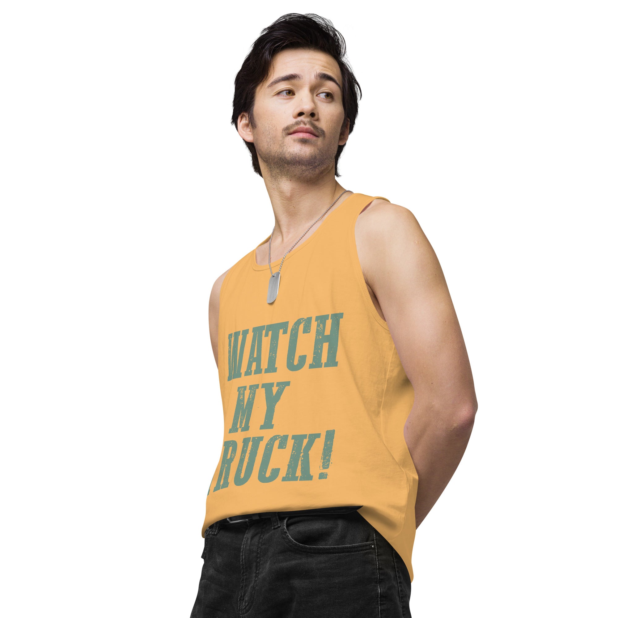 Watch My Truck! Men’s premium tank top