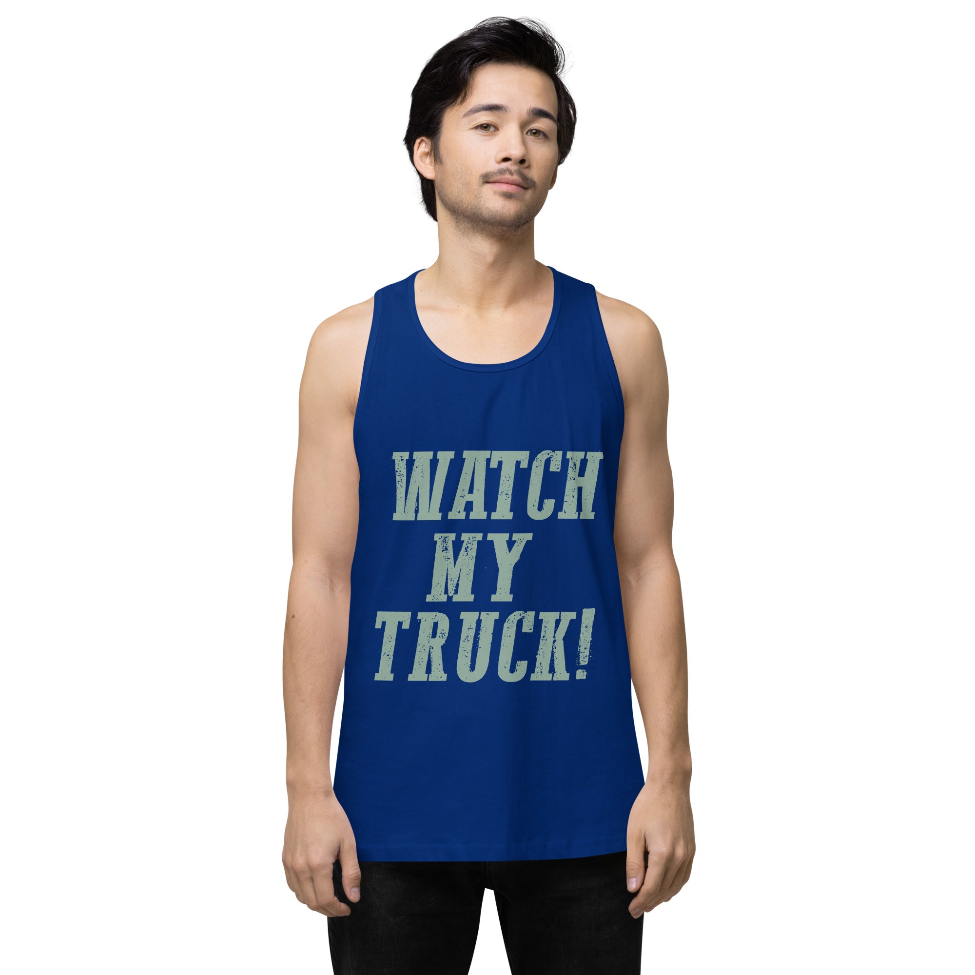 Watch My Truck! Men’s premium tank top