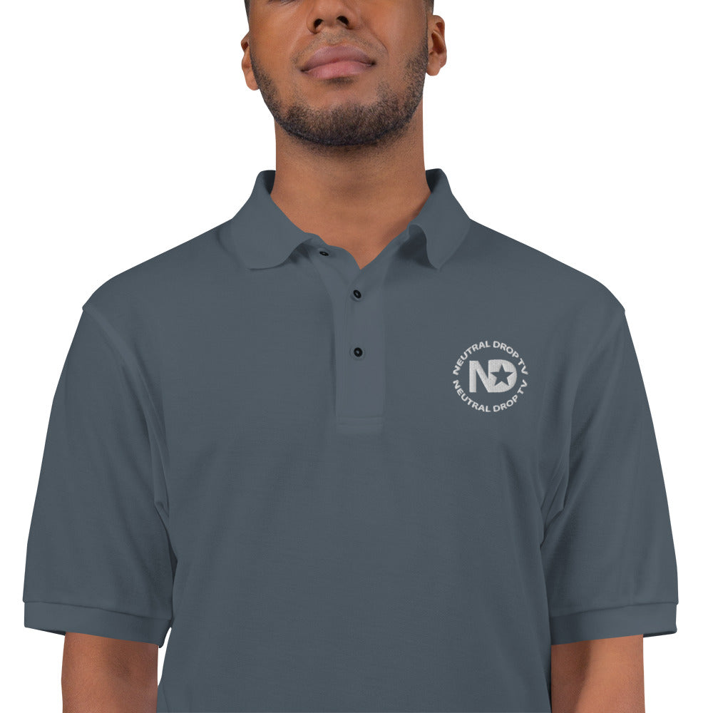 Neutral Drop Logo Polo Shirt
