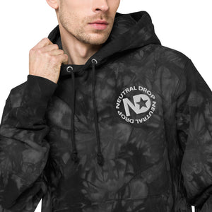 Neutral Drop Logo Unisex Champion tie-dye hoodie