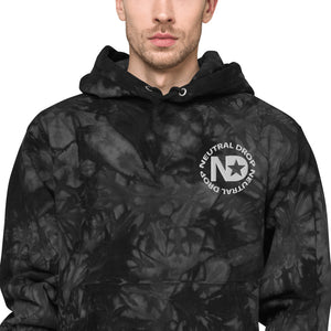 Neutral Drop Logo Unisex Champion tie-dye hoodie