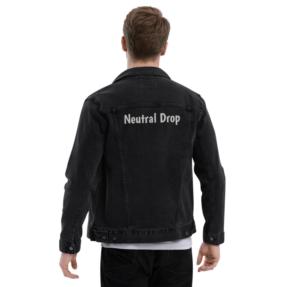 Unisex Denim Jacket With Neutral Drop On The Back