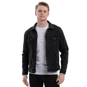 Unisex Denim Jacket With Neutral Drop On The Back