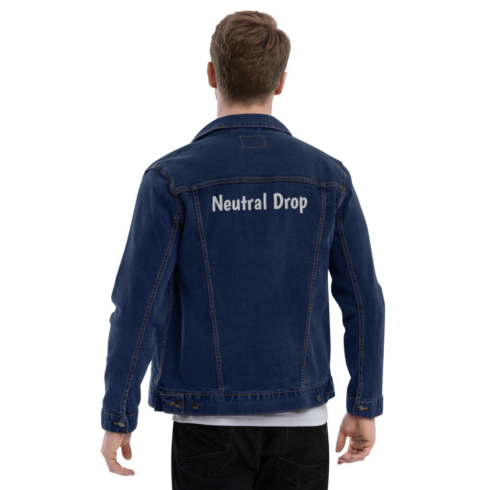 Unisex Denim Jacket With Neutral Drop On The Back
