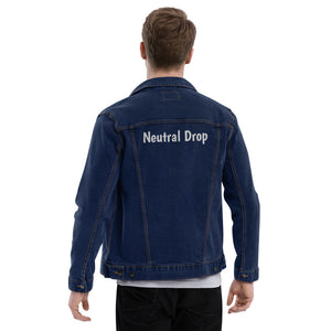 Unisex Denim Jacket With Neutral Drop On The Back