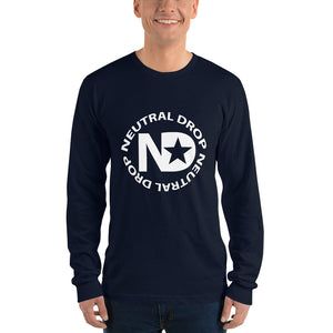 Neutral Drop Logo front / Cameraman Here Folks ! back Long sleeve t-shirt