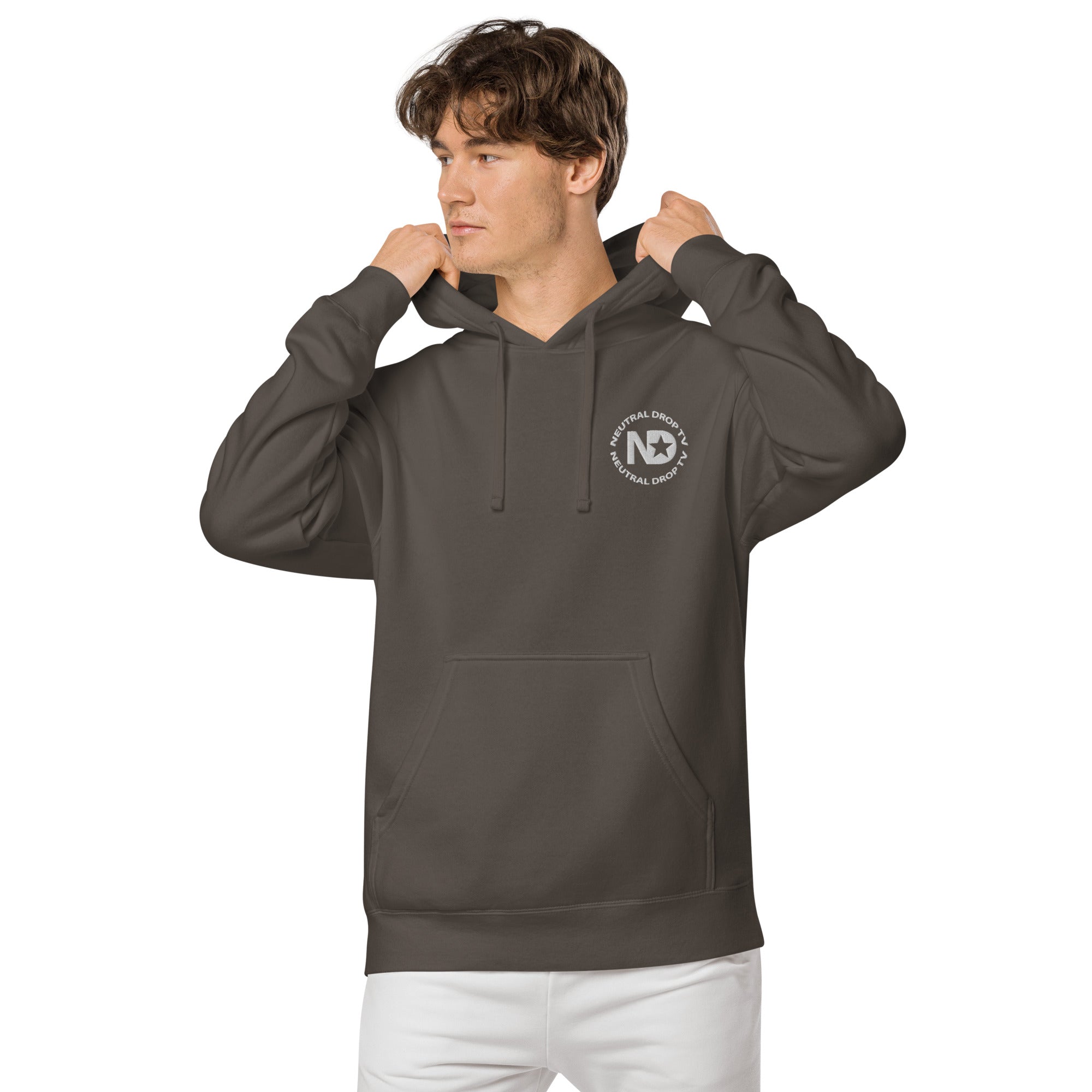 Unisex pigment-dyed hoodie
