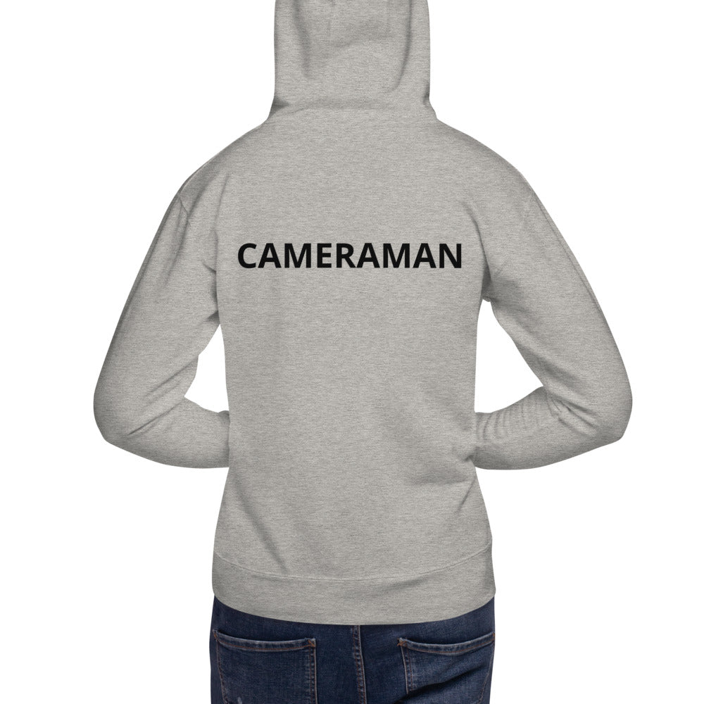 Neutral Drop Hoodie W/Cameraman On Back