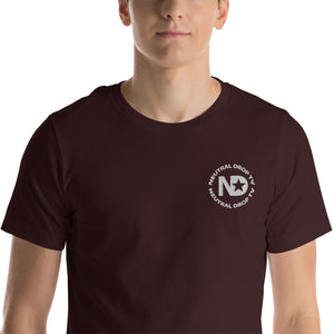 Neutral Drop Logo on Front/Neutral Drop Gangsta on Back Unisex t-shirt