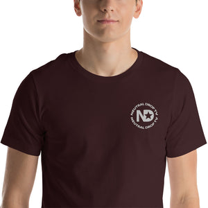 Neutral Drop Logo on Front/Neutral Dropper For Life on Back Unisex t-shirt