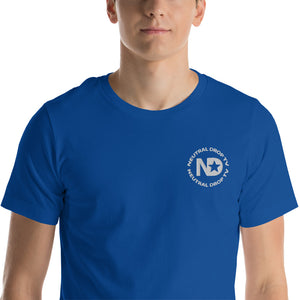 Neutral Drop Logo on Front/Neutral Drop Gangsta on Back Unisex t-shirt