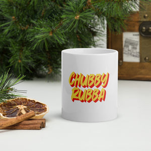 Chubby Rubba White glossy mug