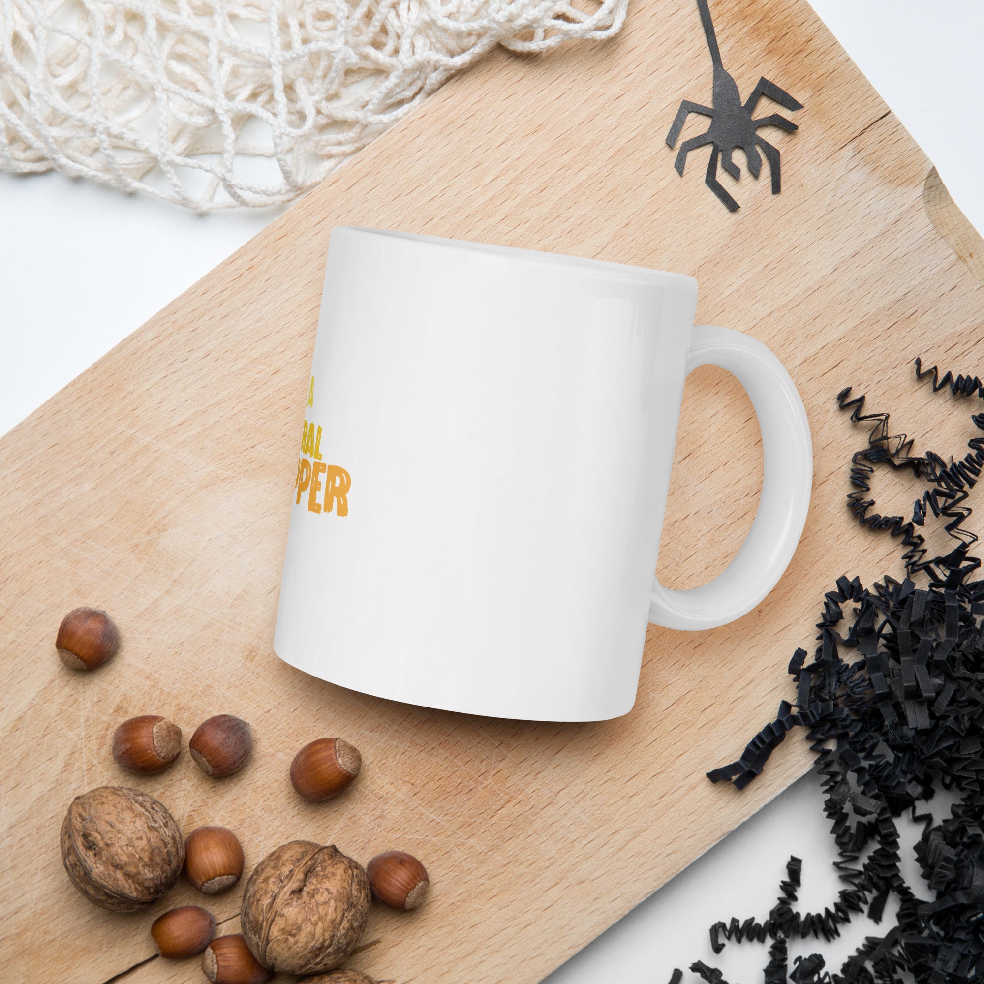 I'm a Neutral Dropper White glossy mug