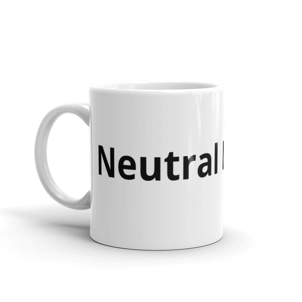 Neutral Dropper White glossy mug